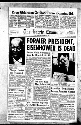 Barrie Examiner, 28 Mar 1969