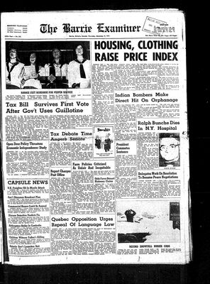 Barrie Examiner, 9 Dec 1971