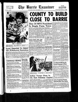 Barrie Examiner, 10 Dec 1971