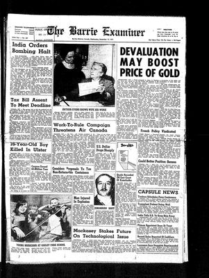 Barrie Examiner, 15 Dec 1971