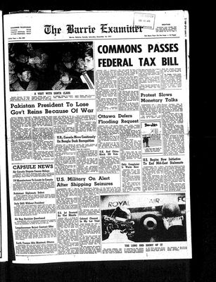 Barrie Examiner, 18 Dec 1971