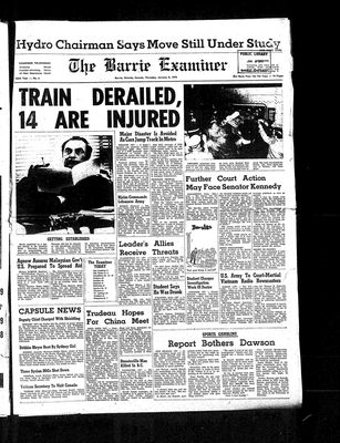 Barrie Examiner, 8 Jan 1970