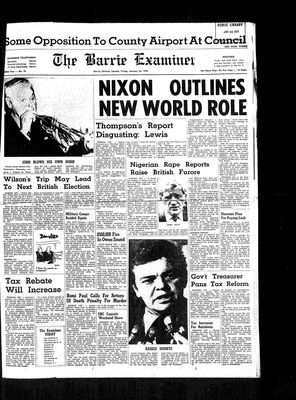 Barrie Examiner, 23 Jan 1970