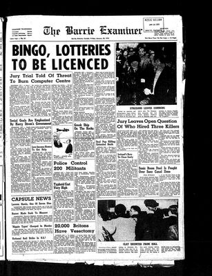 Barrie Examiner, 30 Jan 1970