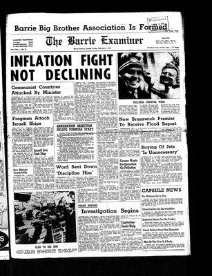 Barrie Examiner, 6 Feb 1970