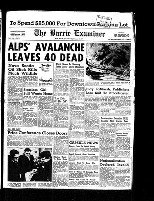 Barrie Examiner, 10 Feb 1970