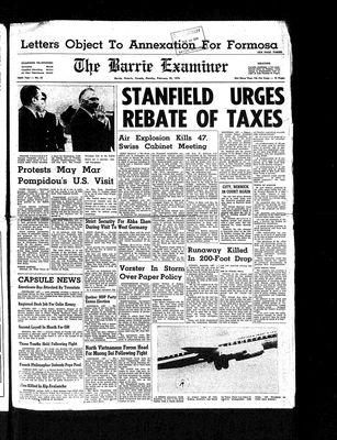 Barrie Examiner, 23 Feb 1970