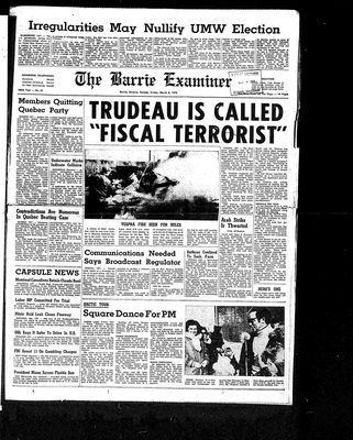 Barrie Examiner, 6 Mar 1970