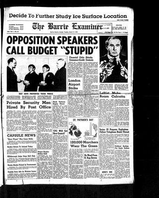 Barrie Examiner, 17 Mar 1970