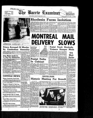 Barrie Examiner, 19 Mar 1970