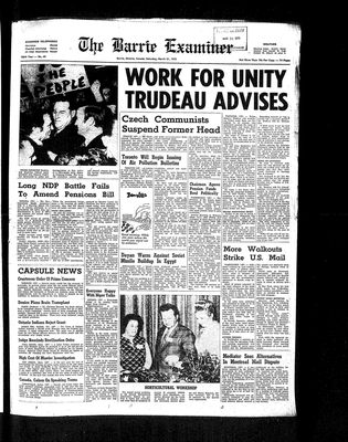 Barrie Examiner, 21 Mar 1970