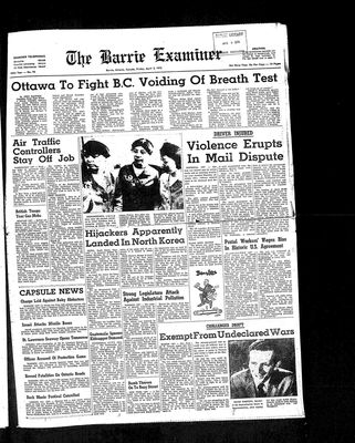 Barrie Examiner, 3 Apr 1970