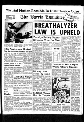 Barrie Examiner, 26 Jun 1970