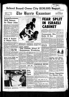 Barrie Examiner, 29 Jul 1970