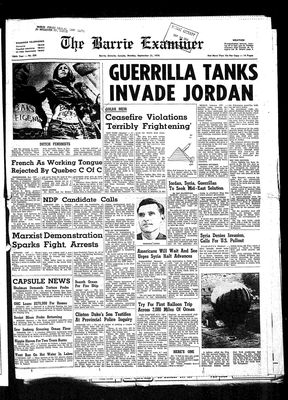 Barrie Examiner, 21 Sep 1970