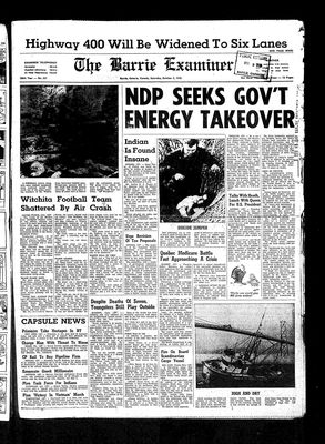 Barrie Examiner, 3 Oct 1970