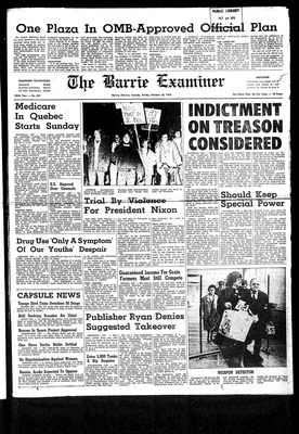 Barrie Examiner, 30 Oct 1970