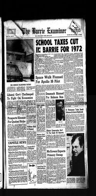 Barrie Examiner, 25 Apr 1972