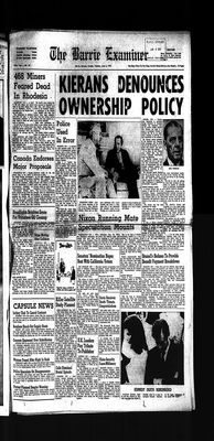 Barrie Examiner, 6 Jun 1972