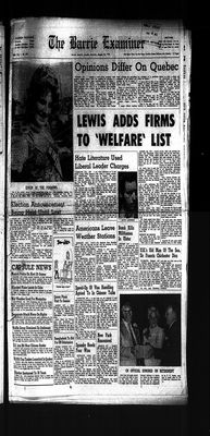 Barrie Examiner, 26 Aug 1972