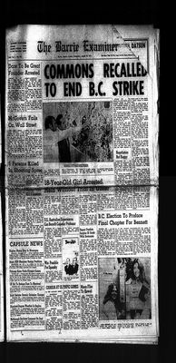 Barrie Examiner, 30 Aug 1972