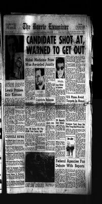 Barrie Examiner, 12 Oct 1972