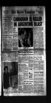 Barrie Examiner, 17 Oct 1972