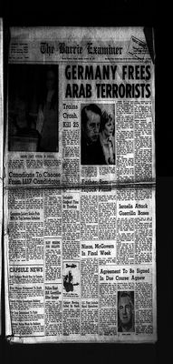 Barrie Examiner, 30 Oct 1972