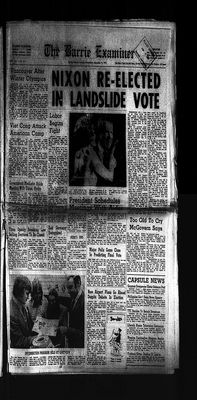 Barrie Examiner, 8 Nov 1972