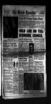 Barrie Examiner, 9 Nov 1972