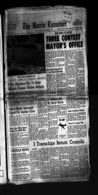 Barrie Examiner, 14 Nov 1972