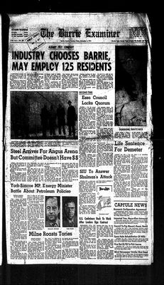 Barrie Examiner, 6 Dec 1974