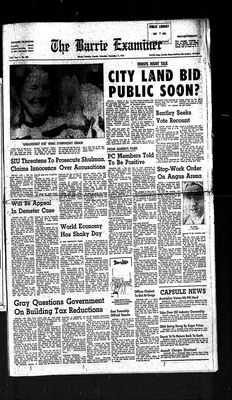 Barrie Examiner, 7 Dec 1974