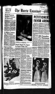 Barrie Examiner, 23 Dec 1974