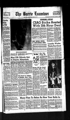 Barrie Examiner, 30 Dec 1974