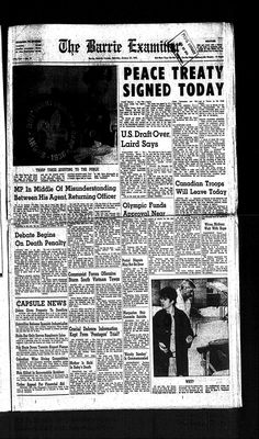 Barrie Examiner, 27 Jan 1973