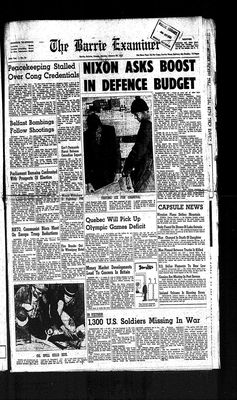 Barrie Examiner, 29 Jan 1973