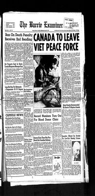 Barrie Examiner, 30 May 1973