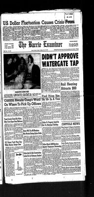 Barrie Examiner, 10 Jul 1973