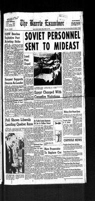 Barrie Examiner, 26 Oct 1973