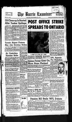 Barrie Examiner, 17 Apr 1974