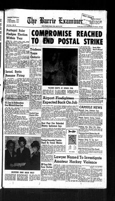 Barrie Examiner, 26 Apr 1974