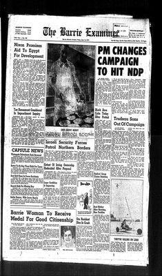 Barrie Examiner, 14 Jun 1974