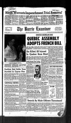 Barrie Examiner, 31 Jul 1974