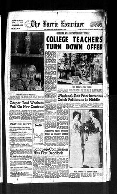 Barrie Examiner, 21 Sep 1974