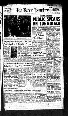 Barrie Examiner, 10 Oct 1974