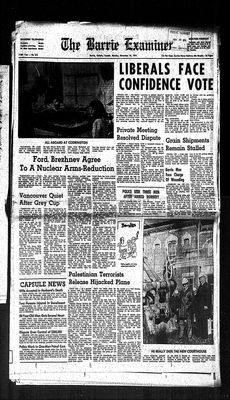 Barrie Examiner, 25 Nov 1974