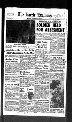 Barrie Examiner, 18 Feb 1974