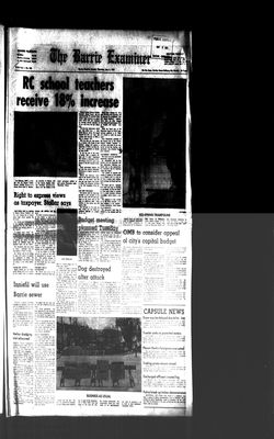 Barrie Examiner, 8 May 1975