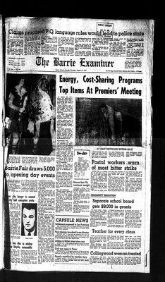 Barrie Examiner, 21 Aug 1975